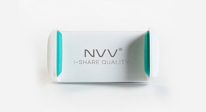 NVV SC-1bw 车载手机支架 汽车用出风口导航支架 白蓝色 苹果华为小米通用手机夹