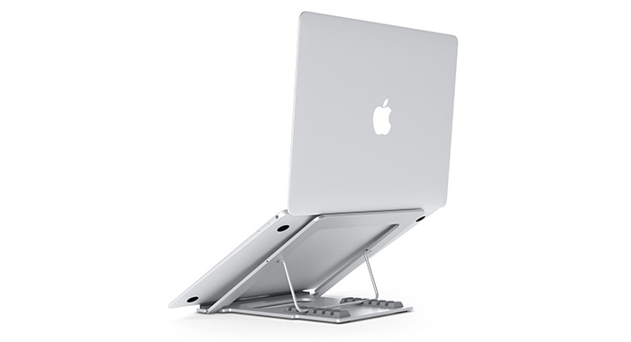 NVV 笔记本支架电脑支架散热器 折叠便携升降铝合金护颈椎电脑显示器桌增高置物架NP-7