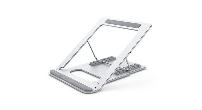 NVV 笔记本支架电脑支架散热器 折叠便携升降铝合金护颈椎电脑显示器桌增高置物架NP-7