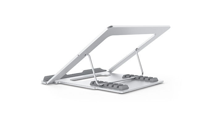 NVV 笔记本支架电脑支架散热器 折叠便携升降铝合金护颈椎电脑显示器桌增高置物架NP-7