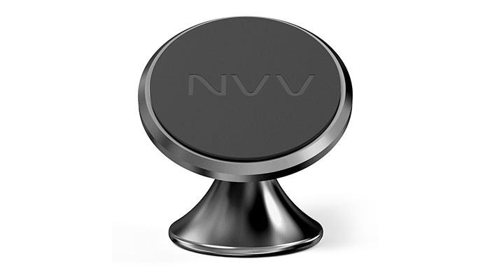 NVV车载手机支架 SC-Z2汽车中控台磁吸式导航支架 苹果华为小米手机夹 黑色