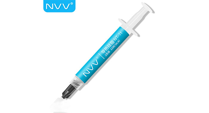 NVV NT-11导热硅脂 显卡cpu散热硅脂硅胶导热膏（导热系数11W/2g装）