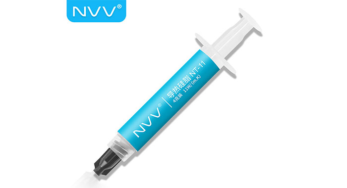 NVV NT-11导热硅脂 显卡cpu散热硅脂硅胶导热膏（导热系数11W/4g装）