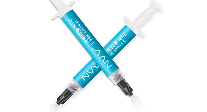 NVV NT-8导热硅脂 显卡cpu散热硅脂硅胶导热膏（导热系数8.5W/2g装）