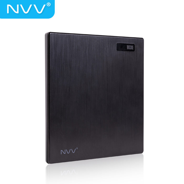 NVV ND-2 外置光驱 DVD刻录机USB移动光驱 台式机笔记本电脑高速光盘刻录机外接光驱 免装驱动 拉丝黑