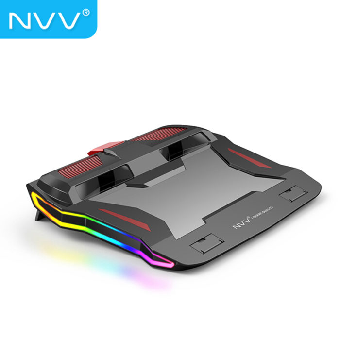 NVV NF-3A 笔记本散热器电脑散热架笔记本支架RGB灯效多档调节静音游戏本增高底座通用Y7000P 15.6/17.3英寸