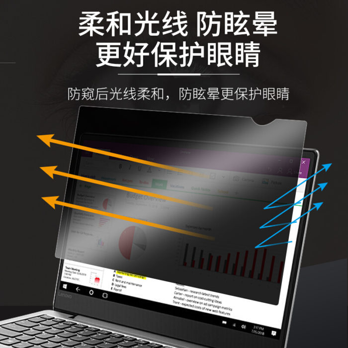 NVV NM-5 电脑防窥膜 15.6英寸(16:9)笔记本防窥片 屏幕防偷看隐私保护膜 防炫光