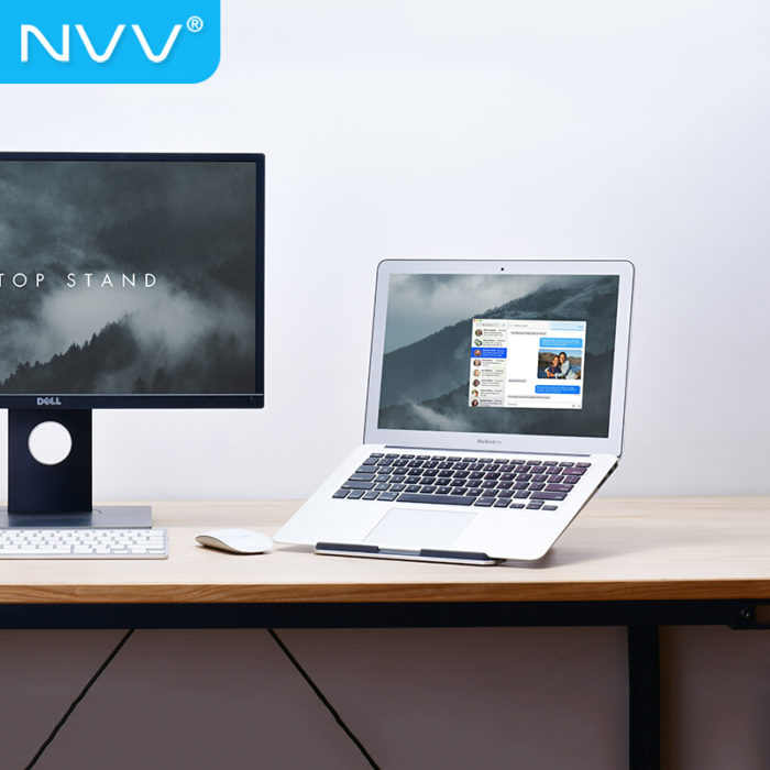 NVV NP-5H 笔记本支架电脑支架散热架手提电脑架托升降折叠便携增高架子联想华为苹果macbook铝合金办公底座