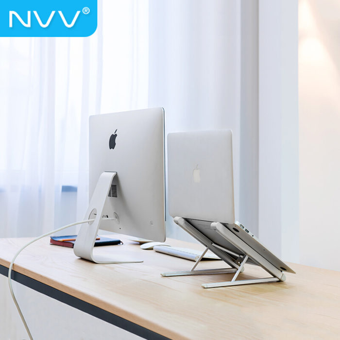 NVV NP-5S 笔记本支架电脑支架散热器升降折叠便携电脑增高架子托架手提联想华为苹果macbook铝合金办公底座