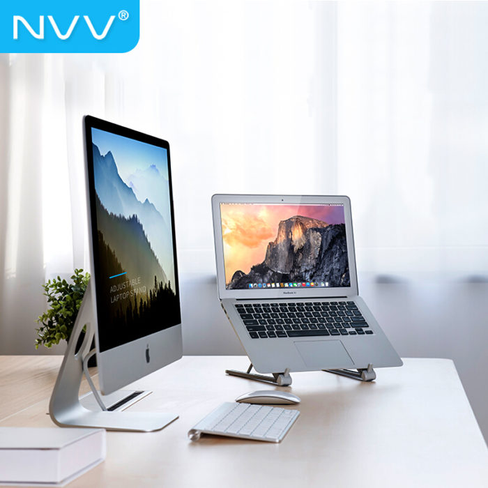 NVV NP-5S 笔记本支架电脑支架散热器升降折叠便携电脑增高架子托架手提联想华为苹果macbook铝合金办公底座