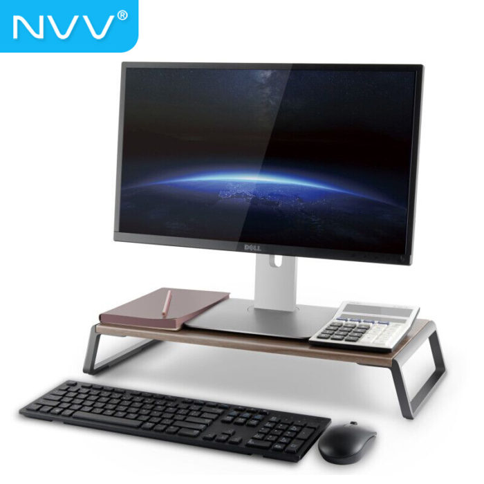 NVV NP-5X 电脑显示器支架 电脑桌笔记本支架电脑支架 一体机台式电脑增高架置物架底座桌面键盘收纳架