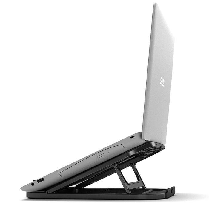 NVV NP-6经典黑 笔记本支架电脑支架散热器 升降折叠便携增高架子架托联想华为苹果手提macbook桌面办公底座