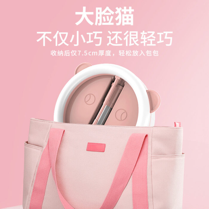 NVV NS-16粉 手机直播支架桌面落地通用26cm美颜补光灯户外主播网红抖音快手自拍摄影拍照录视频设备折叠便携