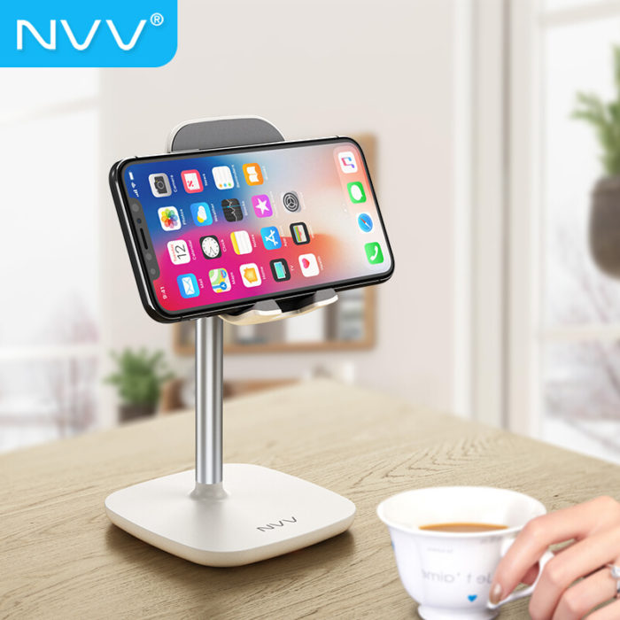 NVV NS-1H 手机支架桌面 ipad平板电脑懒人支架折叠便携床头支撑架网课直播手机座 通用华为switch游戏机