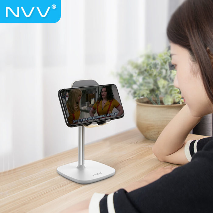 NVV NS-1H 手机支架桌面 ipad平板电脑懒人支架折叠便携床头支撑架网课直播手机座 通用华为switch游戏机