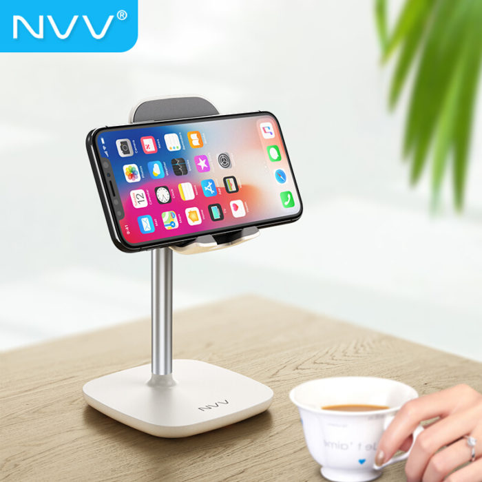 NVV NS-1H 手机支架桌面 ipad平板电脑懒人支架折叠便携床头支撑架网课直播手机座 通用华为switch游戏机