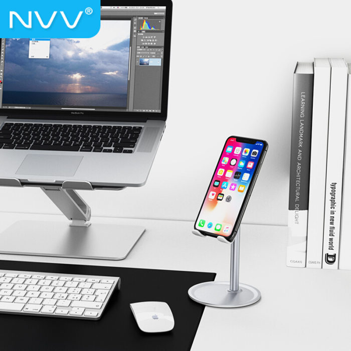 NVV NS-1S 桌面手机支架 懒人支架 角度可调节多功能直播床头手机支架