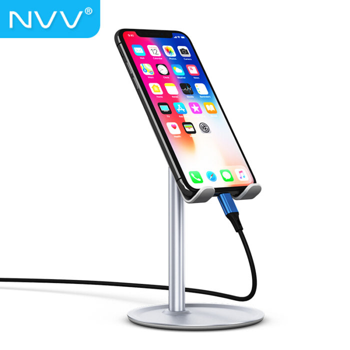 NVV NS-1S 桌面手机支架 懒人支架 角度可调节多功能直播床头手机支架