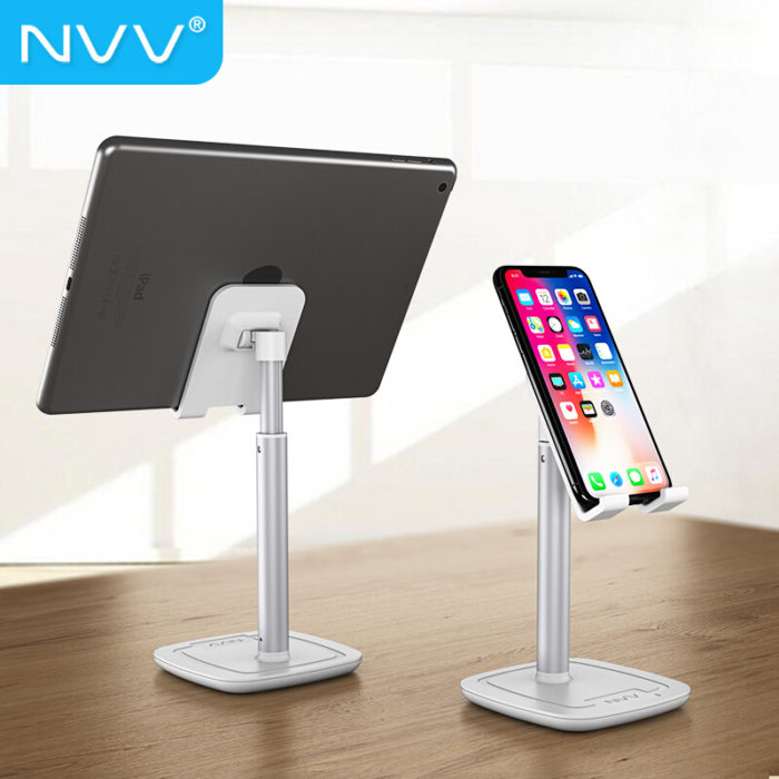 NVV NS-2S 手机支架桌面 ipad平板电脑懒人支架网课直播抖音网红床头支撑架子追剧可升降手机座 通用苹果华为