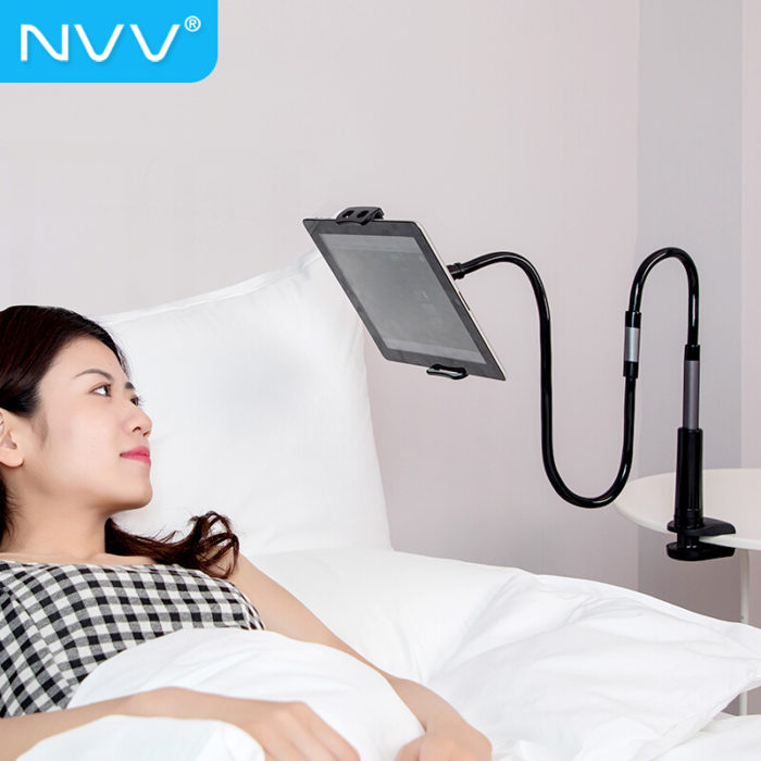 NVV NS-3S 手机平板支架 床头懒人支架 ipad看电视多功能调节桌面直播床上夹子支撑架 通用苹果华为小米