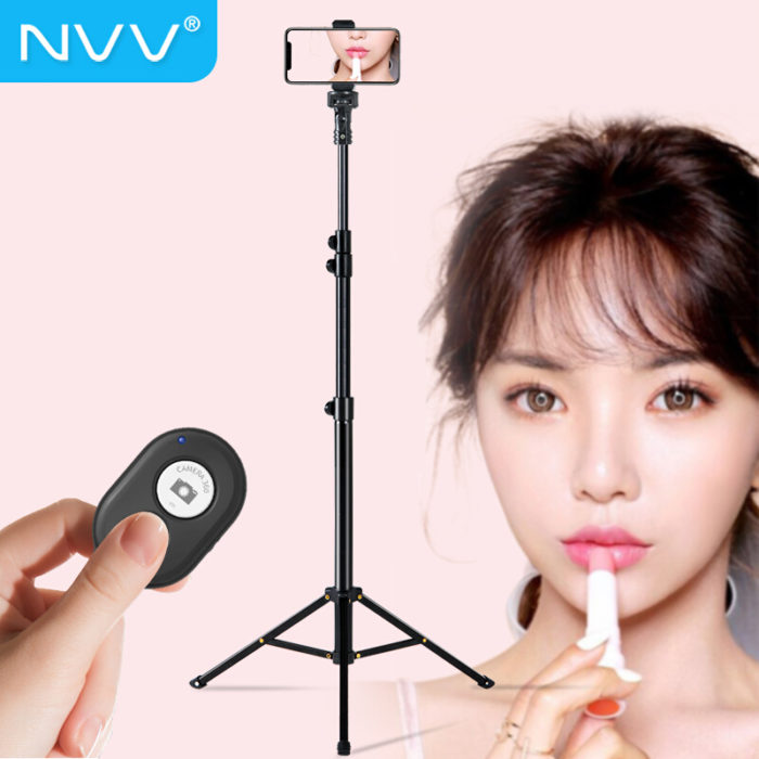 NVV NS-5S 手机直播支架 手机三脚架无线蓝牙户外远程遥控拍照短视频主播网红抖音神器网课便携落地三角架