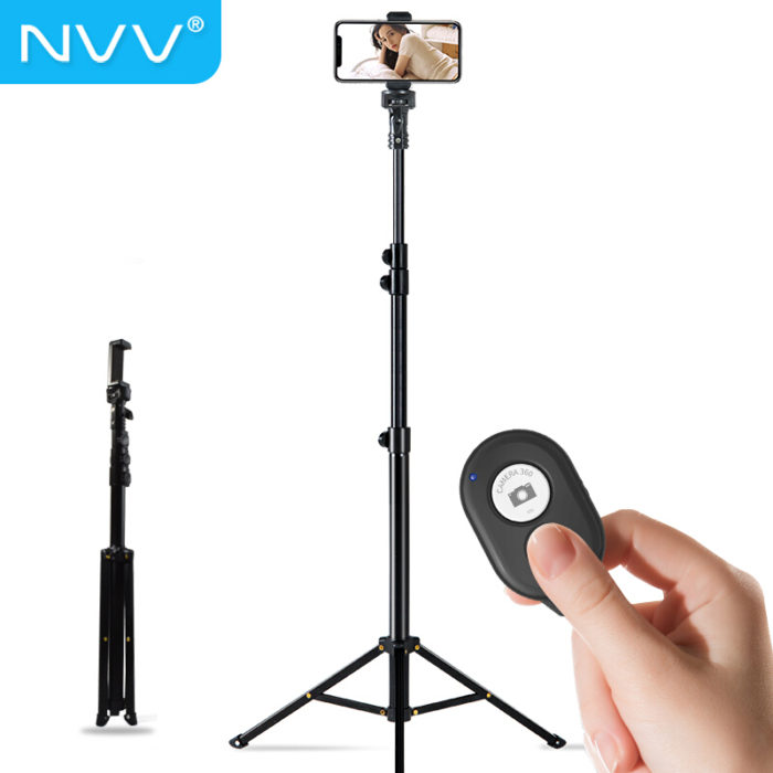 NVV NS-5S 手机直播支架 手机三脚架无线蓝牙户外远程遥控拍照短视频主播网红抖音神器网课便携落地三角架