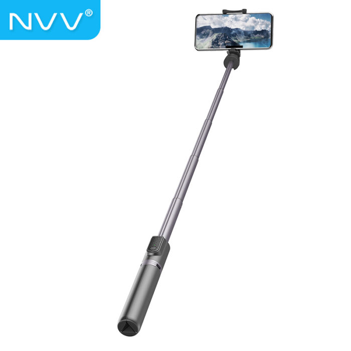 NVV NV-5行者自拍杆三脚架 蓝牙自拍杆手机支架直播三脚架桌面抖音神器直播户外遥控拍照拍摄设备落地三角架子