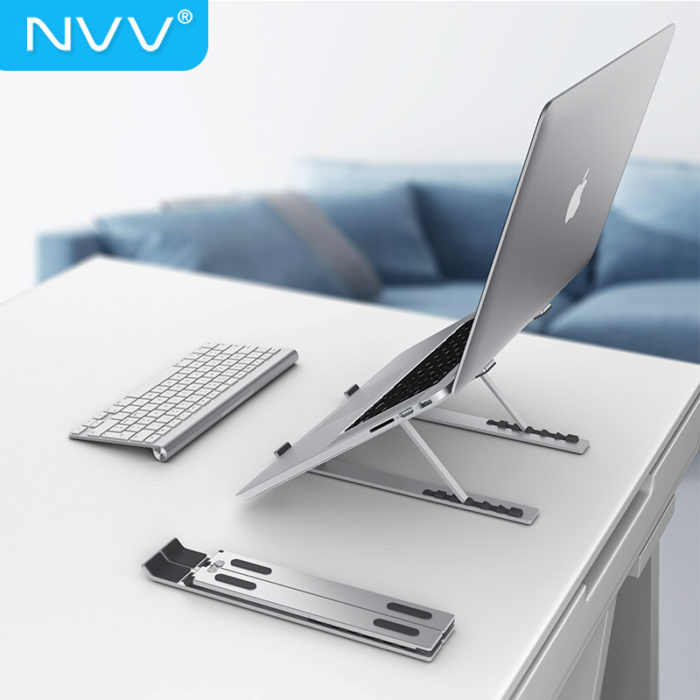NVV 铝合金折叠便携立式笔记本电脑支架散热器增高支架NP-3