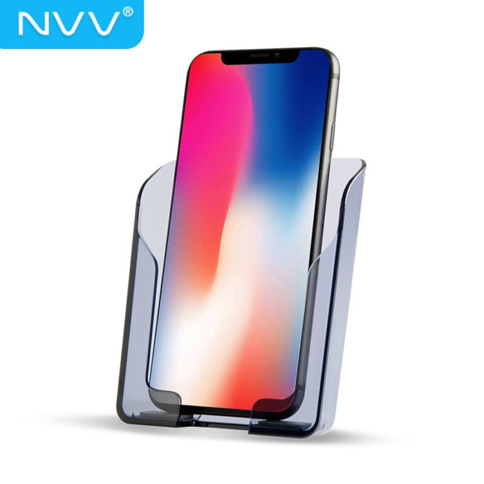 NVV 车载手机支架出风口 汽车导航支架多功能车用置物盒汽车用品通用华为小米苹果手机座NQ-1