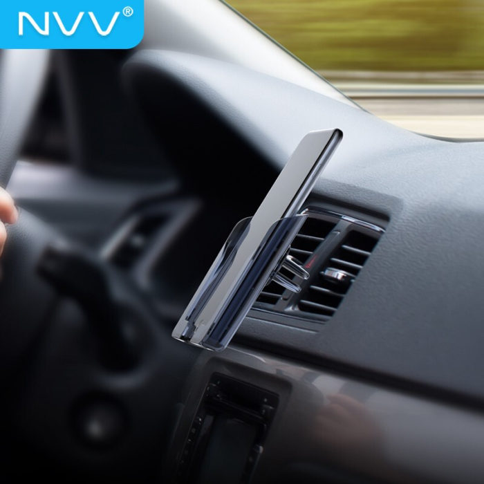 NVV 车载手机支架出风口 汽车导航支架多功能车用置物盒汽车用品通用华为小米苹果手机座NQ-1