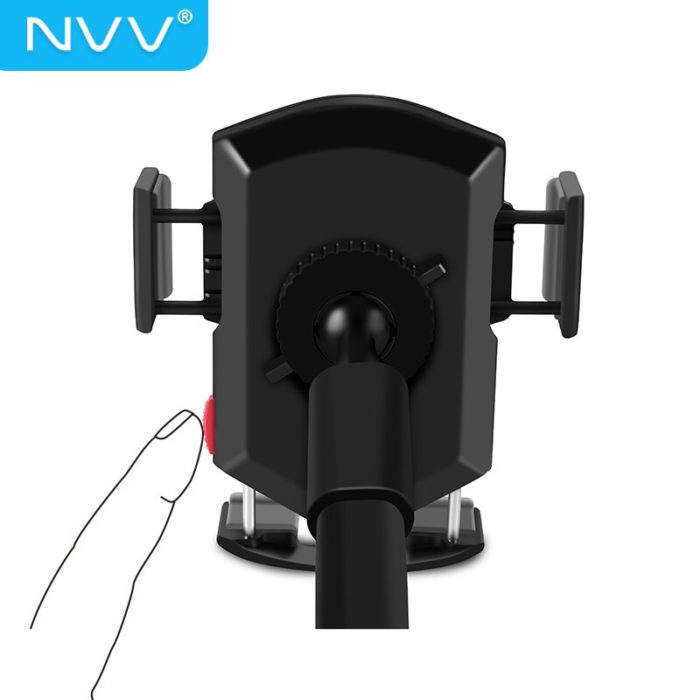 NVV 车载手机支架 汽车导航支架车用中控台吸盘式加长过桥软管 汽车用品大货车前挡玻璃固定架NQ-3L