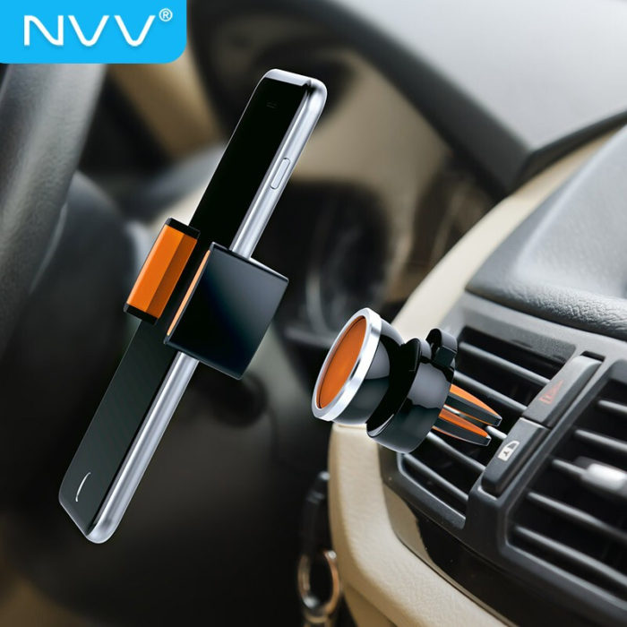 NVV 车载手机支架出风口 汽车导航支架磁吸磁铁车用汽车用品通用华为小米苹果手机座NQ-5