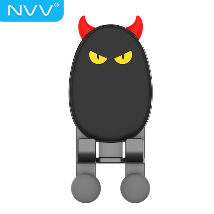 NVV 车载手机支架 汽车出风口重力感应支架卡通个性卡扣式车用导航支架汽车用品车上饰品 NQ-7魔丸