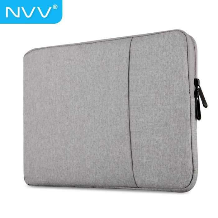 NVV 笔记本内胆包15.6英寸电脑包联想小新惠普戴尔华硕华为小米电脑保护套减震收纳包男女 LP-3H浅灰色