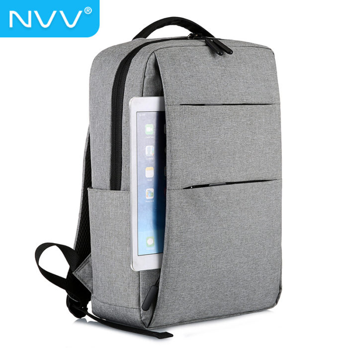 NVV 电脑包双肩背包 15.6英寸笔记本商务休闲包 适用苹果华为matebook14华硕小米戴尔联想小新13.3书包LP-6S