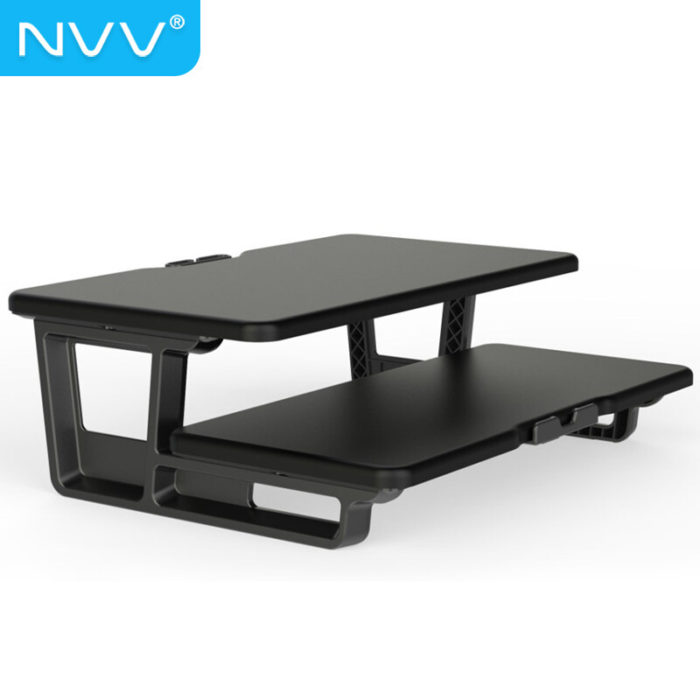 NVV 显示器增高架 笔记本支架 多功能收纳置物架NP-8S黑色